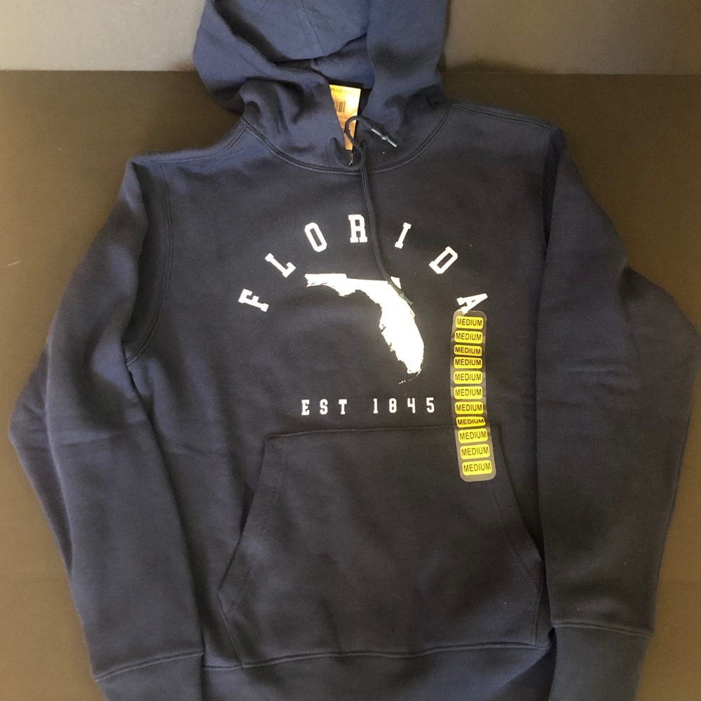 NWT Florida est 1845 Hoodie navy blue